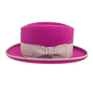 O’Farrell Magenta Custom Beaver Fedora Hat